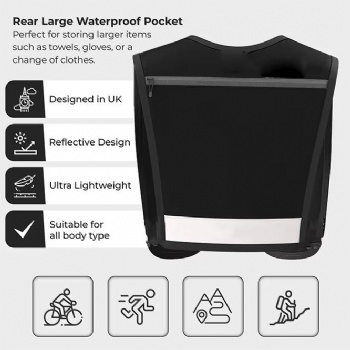 Custom Fashionable Running Vest Phone Holder Men Women Reflective Jogging Bag Cycling Running Hydration Vest with Water Bottle