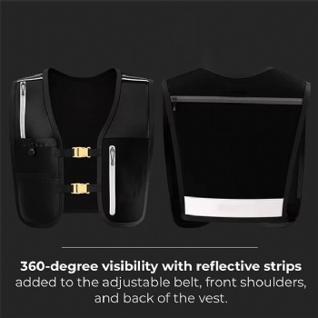 Custom Fashionable Running Vest Phone Holder Men Women Reflective Jogging Bag Cycling Running Hydration Vest with Water Bottle