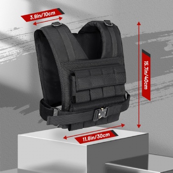 可定制调节 10 公斤 15 公斤 20 公斤 力量训练负重背心 健身跑步负重背心 男士训练背心