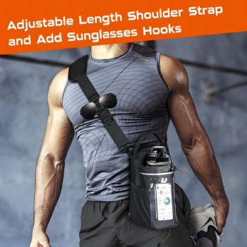 Custom Magnetic Gym Bag Custom Phone Holder Carrier Pouch Magnetic Gym Bag with Bottle Bag